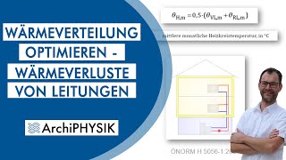 Wärmeverteilung optimieren  Wärmeverluste von Leitungen berechnen  ArchiPHYSIK Einsicht [upl. by Hanah]