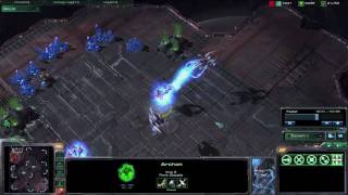 Starcraft 2  Protoss Archon vs Protoss Void Ray  No UpgradesPowers [upl. by Bo]