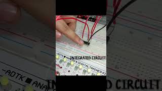 logic gates integrated circuit ic  Electronics 😊 digital breadboard demonstration engineering [upl. by Sremmus116]