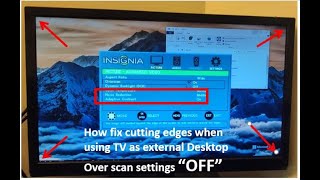 Fix cutting edges in display using TV as extended desktop  Over scan issue  K Random Tech [upl. by Appel442]