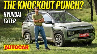 Hyundai Exter review  Featurepacked Tata Punch rival  First Drive  Autocar India [upl. by Aytida75]