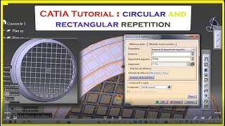 CATIA TUTORIAL  Rectangular and circular repetition [upl. by Troth]