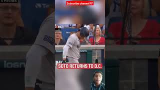 Juan Soto gets a warm ovation from the crowd in DC 🫡 short shortfeed viralshort mlb mlb [upl. by Durston]