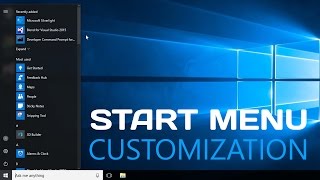 Windows 10  How to Customize Start Menu  Easy Tutorial Review [upl. by Arorua]