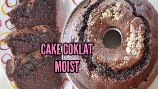 RESEP CAKE COKLAT MOIST COCOK UNTUK JUALAN KUE [upl. by Nnairek]