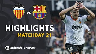 Highlights Valencia CF vs FC Barcelona 20 [upl. by Egiedan]