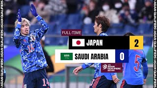 AsianQualifiers  Group B  Japan 2  0 Saudi Arabia [upl. by Neehcas]