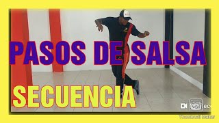 PASOS SE SALSA CÓMO BAILAR SALSA SABROSA Y SWING [upl. by Napra]