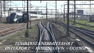 Führerstandsmitfahrt Dänemark Østerport  København H  Odense mit IC 865 [upl. by Charmain]