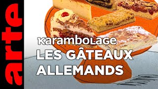 Les gâteaux allemands  Karambolage  ARTE [upl. by Racklin]