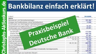 Wie liest man eine Bankbilanz Erklärt am Beispiel Deutsche Bank [upl. by Edwyna]