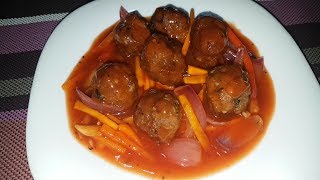 How to cook Sweet and Sour Meatballs  Sweet and Sour sauce [upl. by Nork261]