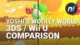 Poochy amp Yoshis Woolly World 3DS  Wii U Graphical Comparison [upl. by Aivonas]