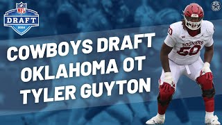 Dallas Cowboys select Tyler Guyton in first round of 2024 NFL Draft  Blogging The Boys [upl. by Platt]