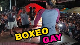 BOXEO GAY EN GARITA PALMERA las DIVAS se dan BESOS [upl. by Airamalegna81]