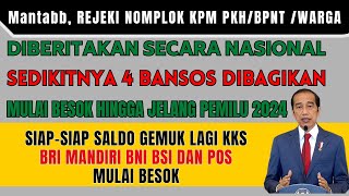 MANTAP DIBERITAKAN NASIONAL PARA KPM SEDIKITNYA 4 BANSOS CAIR MULAI BESOK HINGGA JELANG PEMILU [upl. by Frances]