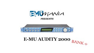 EMU AUDITY 2000  BANK 0 PRESET DEMO [upl. by Nodearb]