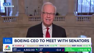 Sen Moran Joins CNBC Squawk Box to Discuss Federal Investigations of the Boeing 737 Max 9 [upl. by Atiken]