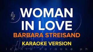 WOMAN IN LOVE Barbara Streisand  Karaoke Version  songs lyrics cover videoke 80s love english pop [upl. by Haropizt]