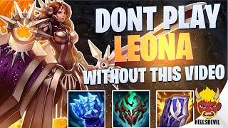 WILD RIFT  Dont Play Leona Without This Video  Challenger Leona Gameplay  Guide amp Build [upl. by Wirth680]