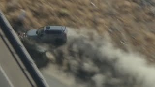 Stolen vehicle leads highspeed police chase through Los Angeles Kern counties [upl. by Saddler]