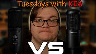 AKG P120 vs AudioTechnica AT2020  Tuesdays with KIA AKG versus AudioTechnica Showdown [upl. by Perpetua884]