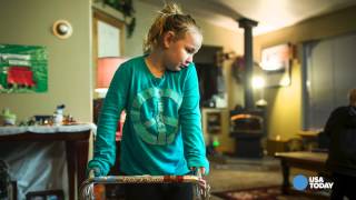 A young girl fights to walk again following enterovirus [upl. by Riki]