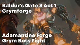 Baldurs Gate 3 Grym Boss Fight Defeat with No Forge Hammer BG3 PS5 Gameplay Walkthrough [upl. by Aivuy]