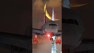 Flight Landing Dubai dubai dubailife etihad flight airport ai airplane landing aviation [upl. by Zebadiah117]