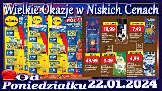 Lidl Nowa Gazetka Promocyjna od Poniedziałku 22012024 Najlepsze Okazje W Niskich Cenach [upl. by Jolda]