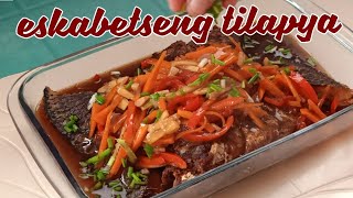 HOW TO COOK ESKABETSENG TILAPYA SIMPLE RECIPE [upl. by Shorter]