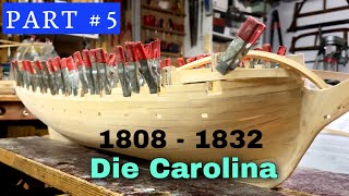 How to Build Ship Model Part 5  Planking Die Carolina 18081832 [upl. by Idok724]