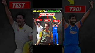 All Formats के Single Match मे Most Wickets लेने वाले Bowlers 😈 [upl. by Alcot]