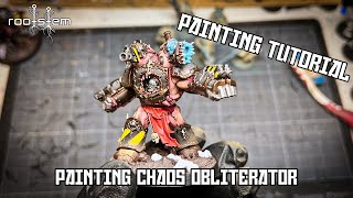 Painting Up Chaos Iron Warrior Obliterator [upl. by Enomsed]