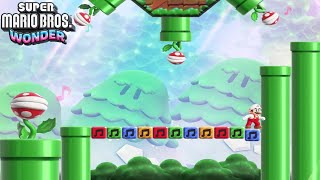 Super Mario Bros Wonder  Piranha Plants on Parade  Secret Exit  100 [upl. by Nolos516]