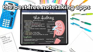 the BEST FREE notetaking apps 🌷 [upl. by Manoop]