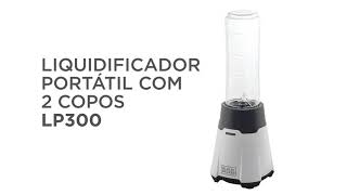 Liquidificador Portátil com 2 Copos BLACKDECKER LP300 [upl. by Warila]