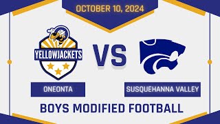 Oneonta High School vs Susquehanna High School Boys Modified Football [upl. by Lliw]