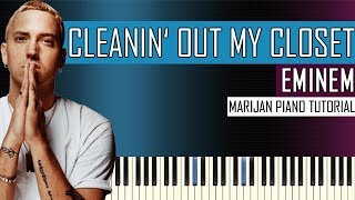 How To Play Eminem  Cleanin Out My Closet  Piano Tutorial  Sheets [upl. by Gnuhc]