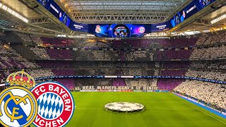 👀Champions League Anthem at THE Bernabéu😍 Real Madrid v Bayern Munich Estadio Santiago Bernabéu 4K [upl. by Draneb]