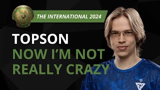 TOPSON Now Im NOT Really CRAZY  Dota 2 TI 2024 Interview [upl. by Noryb]