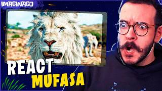 REACT MUFASA O REI LEÃO  TRAILER NOVO OFICIAL DUBLADO [upl. by Dorisa]