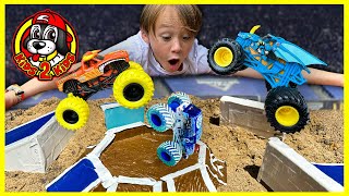 SUPER Monster Truck Toys Compilation BACK 4 MORE  Obstacle Course Racing amp Freestyle Challenge [upl. by Aztinay]