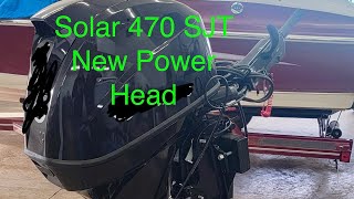 Solar 470 SJT AKA Orange Crush Gets A New Power Head [upl. by Inaluiak528]