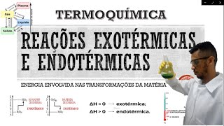 TERMOQUÍMICA  REAÇÕES EXOTÉRMICAS E ENDOTÉRMICAS [upl. by Nagap265]