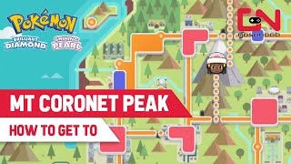 How to Get to Mount Coronet Summit Peak in Pokémon Brilliant Diamond and Shining Pearl [upl. by Nonnahc]