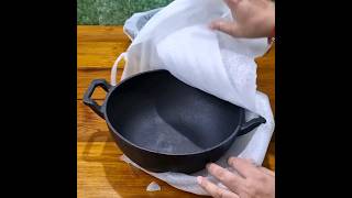 Healthy Cookware Cast Iron Kadai Fry Pan tawa 🤔 easymadewithpinki shorts castironcookware new [upl. by Innoj]