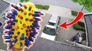 NERF NUKE vs SUV from 45FT [upl. by Otokam]