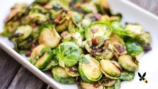 Roasted Brussels Sprouts with Bacon Recipe  Honeysuckle Catering [upl. by Wyck]