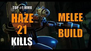 TOP 1 MMR Deadlock Haze Gameplay  21 Kills  MELEE BUILD [upl. by Anuaf]